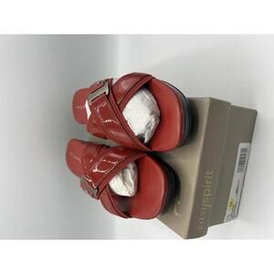 Easy Spirit Women's Red Slip-On Sandals - Size 10M